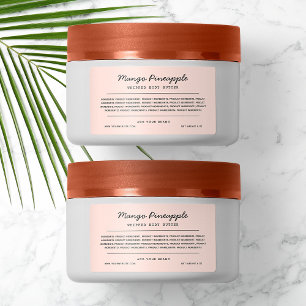 Etiqueta de lista de ingredientes de líneas de gui