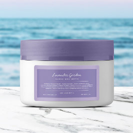 Etiqueta de lista de ingredientes de líneas de gui