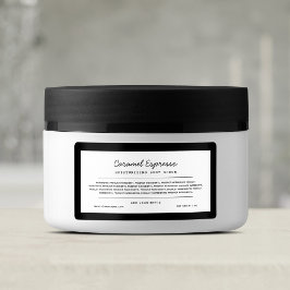 Etiqueta de lista de ingredientes de líneas de gui