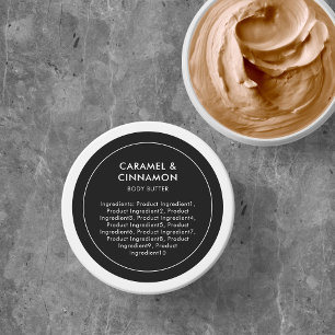 Etiqueta de lista moderna de ingredientes de color