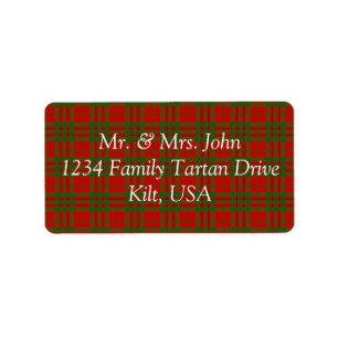 Etiqueta de Livingston Tartan