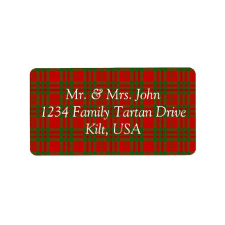 Etiqueta de Livingston Tartan