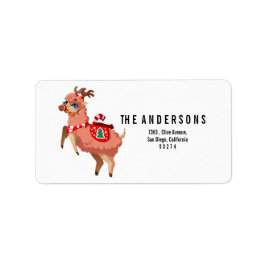 etiqueta de llama en Navidades