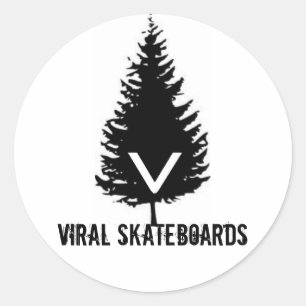 Etiqueta de logotipo viral
