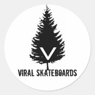 Etiqueta de logotipo viral