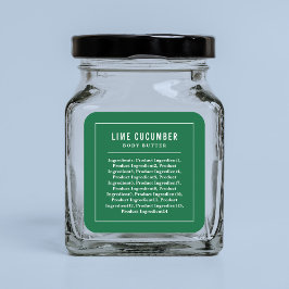 Etiqueta de los ingredientes de color de las línea