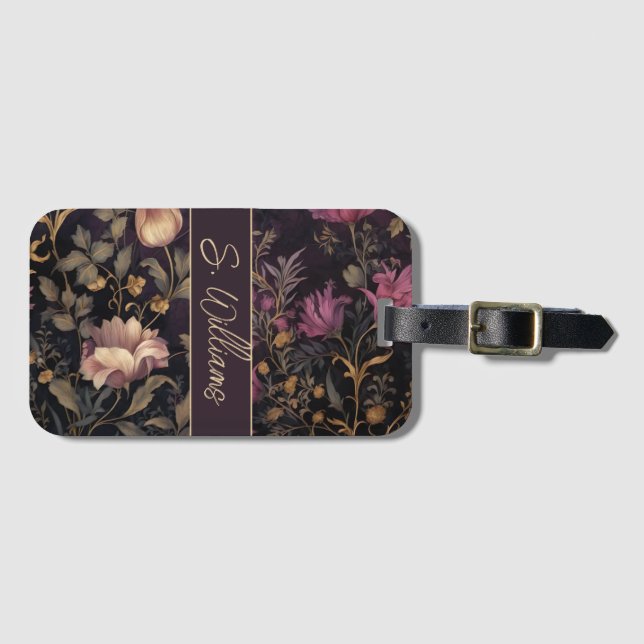 etiqueta de luggae personalizado con estampado de  (Anverso horizontal)