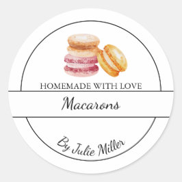 Etiqueta de Macarons casera simple