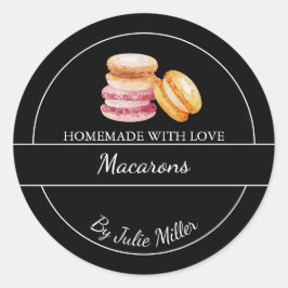 Etiqueta de Macarons casera simple