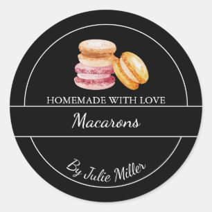 Etiqueta de Macarons casera simple