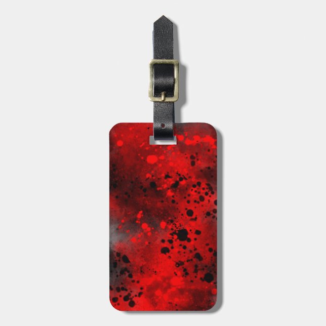 Etiqueta de maleta de efecto de salpicadura de pin (Frente Vertical)