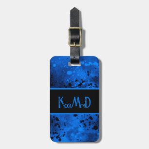 Etiqueta de maleta de efecto de salpicadura de pin