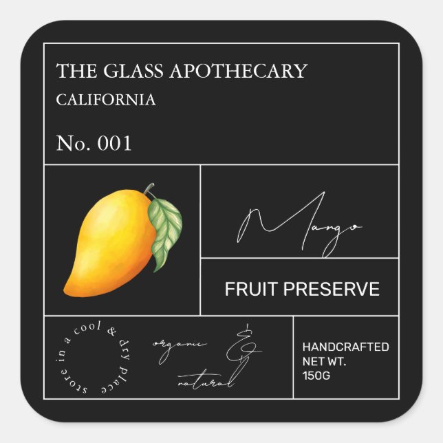 Etiqueta de mango apotecario (Anverso)
