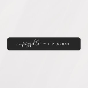 Etiqueta de maquillaje - brillo de labios, bálsamo