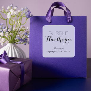 Etiqueta de Marca Comercial Neutral Morada
