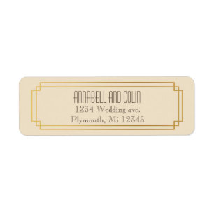 etiqueta de marco de deco de arte