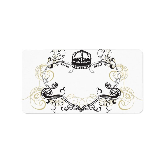 Etiqueta de marco retro (Frente)