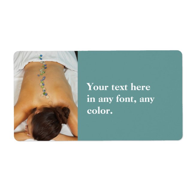 Etiqueta de masaje de Guay Stone (Frente)