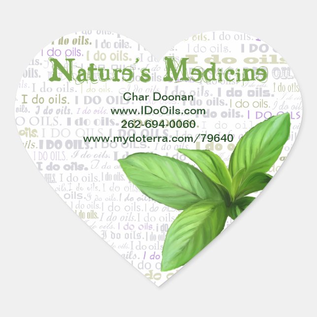 Etiqueta de menta "I Do Oils" (Anverso)