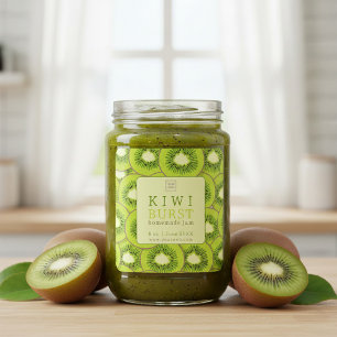 Etiqueta de Mermelada Casera de Kiwi