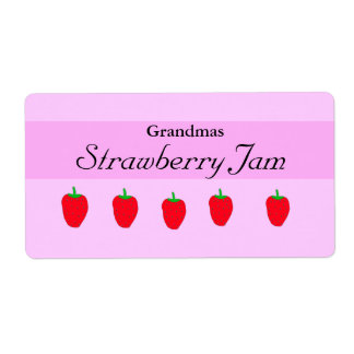 Etiqueta de mermelada casera personalizable