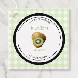 Etiqueta de Mermelada de Kiwi Casera Con Ingredien
