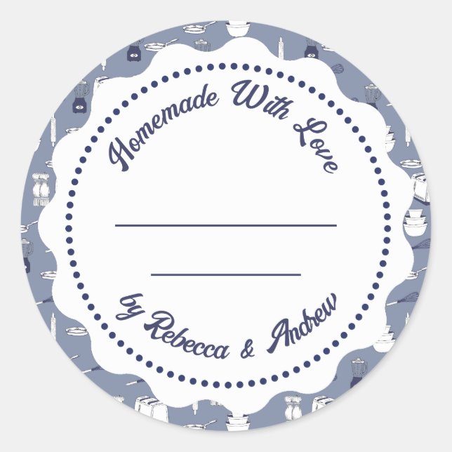 Etiqueta de mermelada | Mason Jar casero (Anverso)