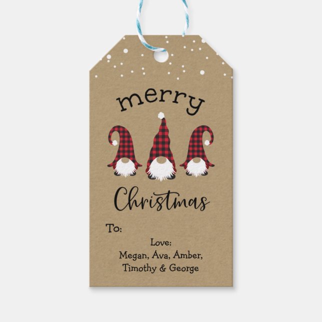 Etiqueta de merry de Gnome rojo (Anverso)