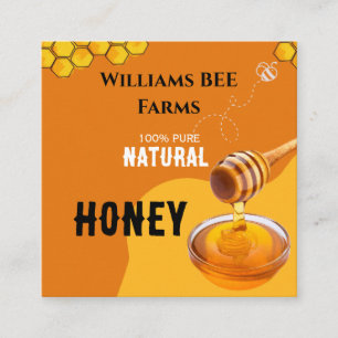 Etiqueta de miel de abeja vintage moderna embotell
