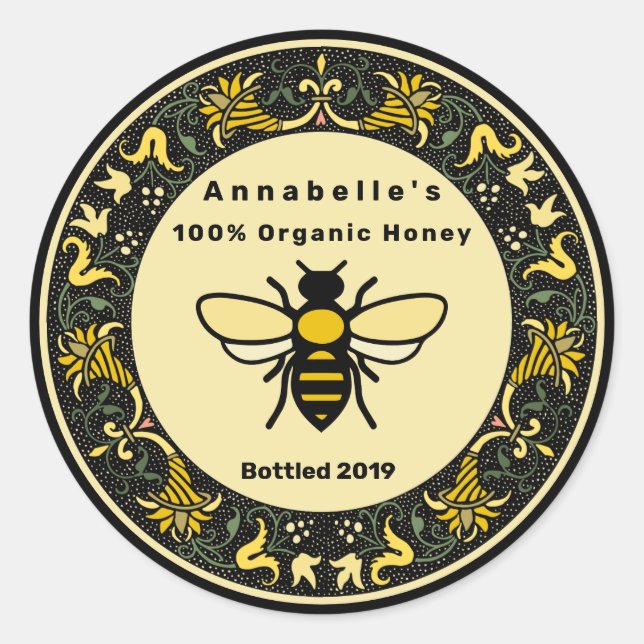 Etiqueta de miel de carabina victoriana 2 (Anverso)