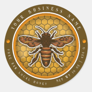 Etiqueta de miel de cosecha vintage