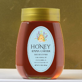 Etiqueta de miel de línea Queen Ivory 24 oz