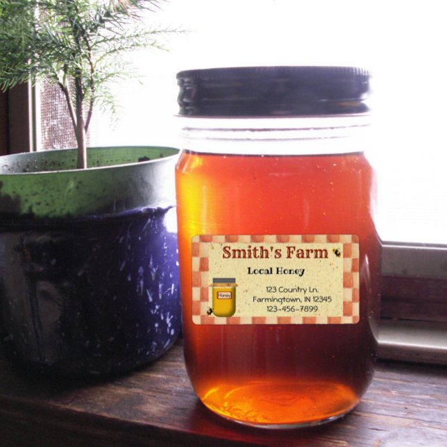 Etiqueta de miel local personalizado (Subido por el creador)
