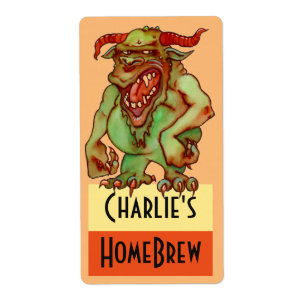 Etiqueta de Monster de Fiesta de Bebrewing Supr Be