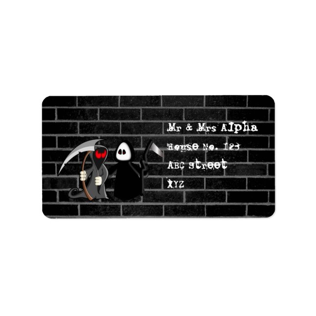 Etiqueta de muerte de paro (Frente)