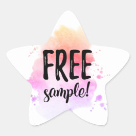 Etiqueta de muestra gratis