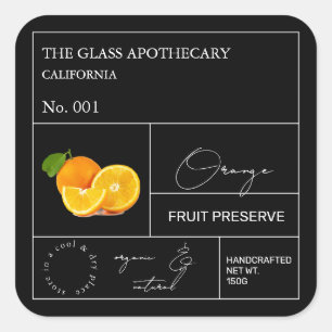 Etiqueta de Naranja apotecario