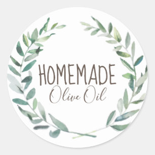 Etiqueta de naves de hueso rústico de aceite de ol