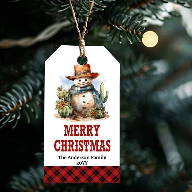 Etiqueta de Navidad occidental editable Yuletide Y (Editable Yuletide Yeehaw Western Christmas tag)