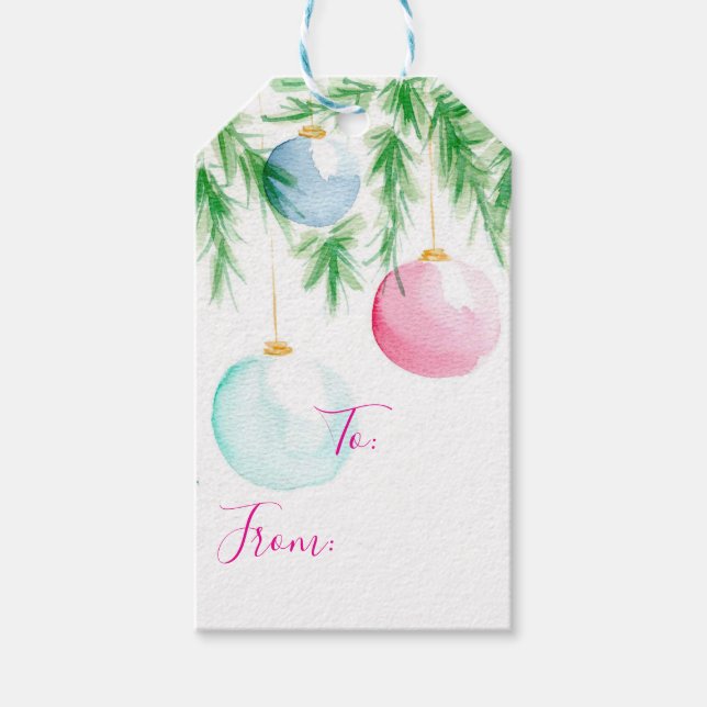 Etiqueta de Navidad para Adorno (Anverso)