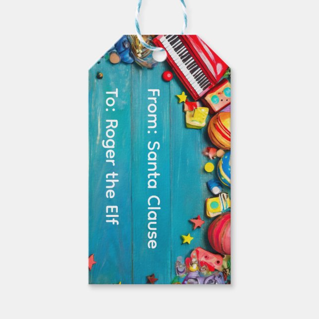 Etiqueta De Navidad Personalizada Para Niños (Anverso)