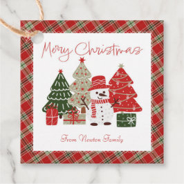 Etiqueta de navidad Vintage