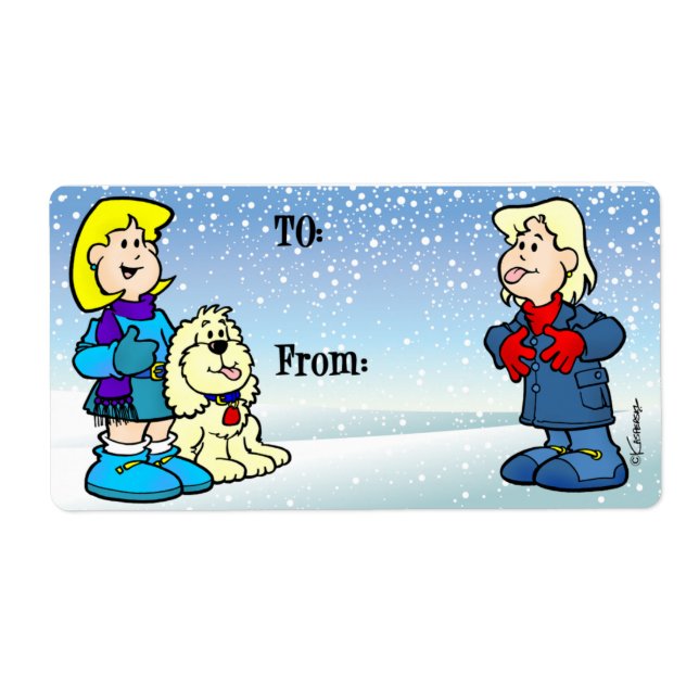 Etiqueta de navidades (Frente)