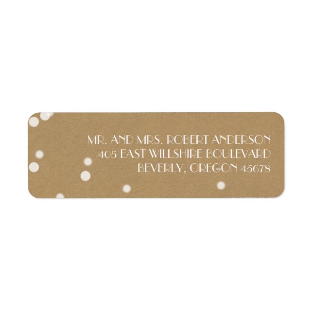 Etiqueta de Navidades blancos Kraft para navidades (Frente)