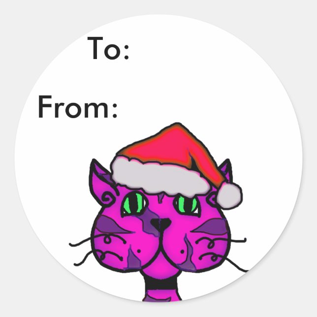 etiqueta de navidades de actitud (Anverso)