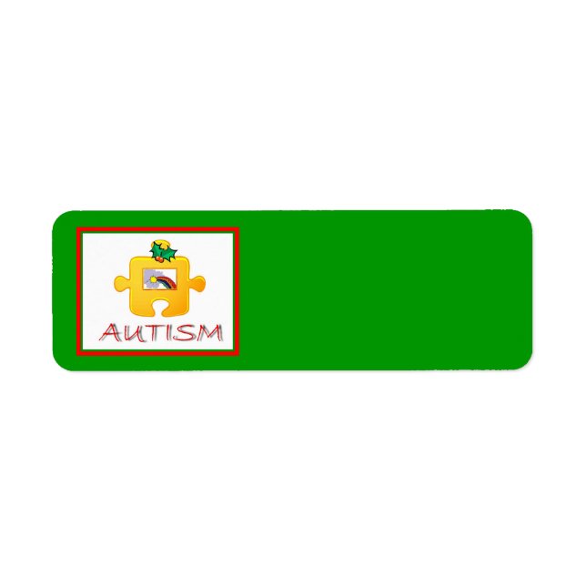 Etiqueta de Navidades de autismo (Frente)