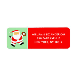 Etiqueta de Navidades de béisbol
