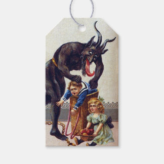 Etiqueta de Navidades de Krampus