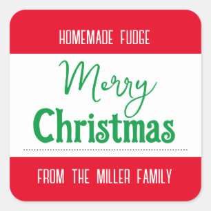 Etiqueta de Navidades de personalizable HM001_22sq
