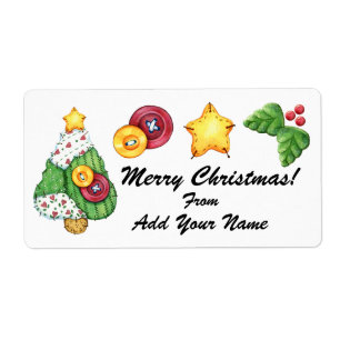 Etiqueta de navidades - SRF